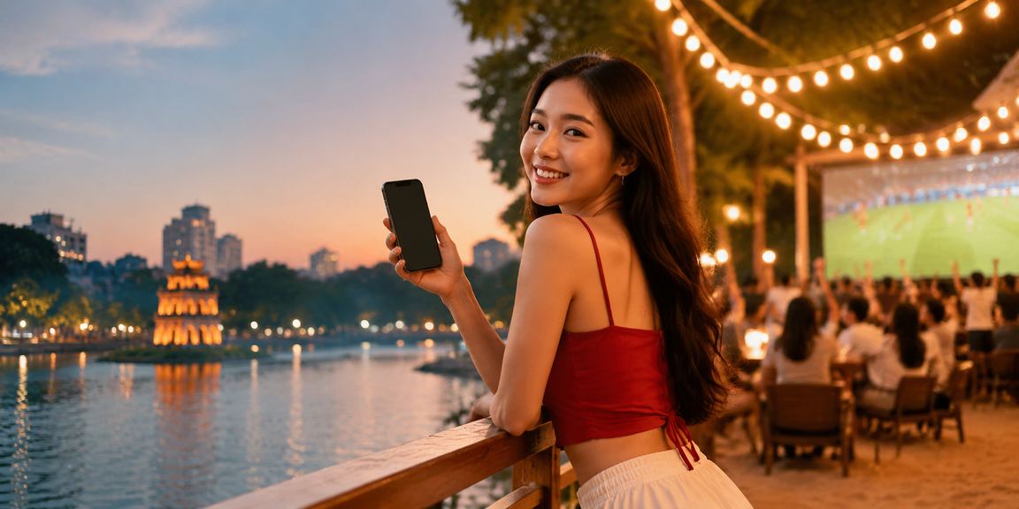 Người dùng Việt theo dõi kèo bóng đá trên giao diện di động hiện đại